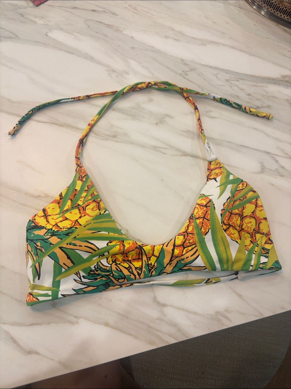 Midori bikinis pineapple print bikini top